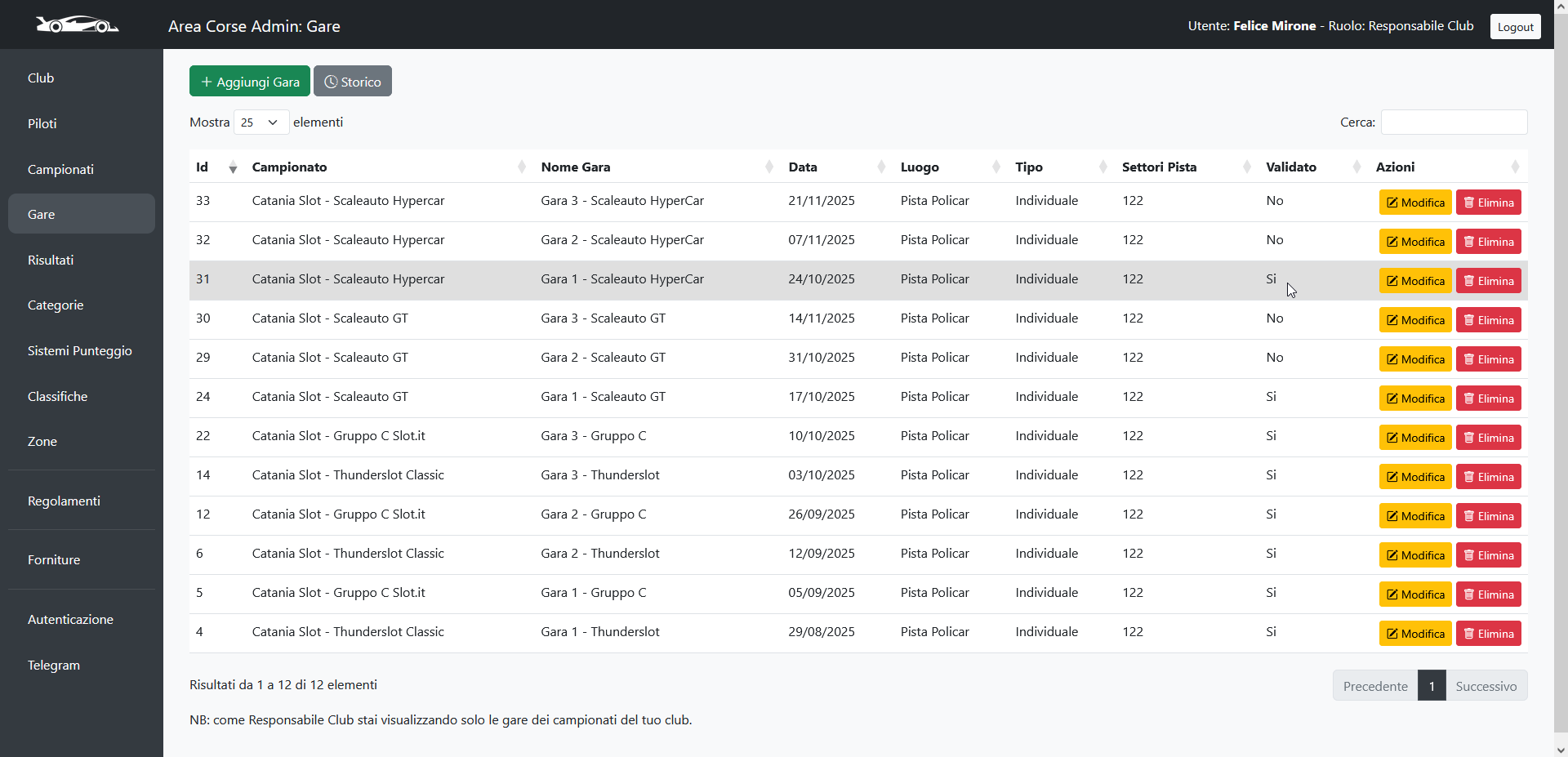 Step 9: Controllo lato back-end
